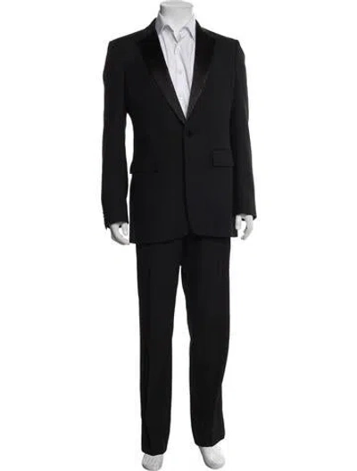 Pre-owned Burberry Wool Two-piece Suit In Blue