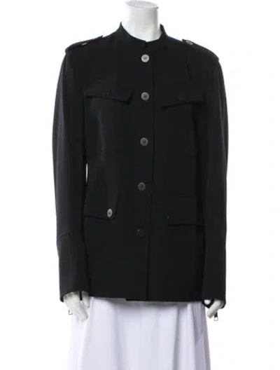 Pre-owned Burberry Wool Utility Jacket In Black