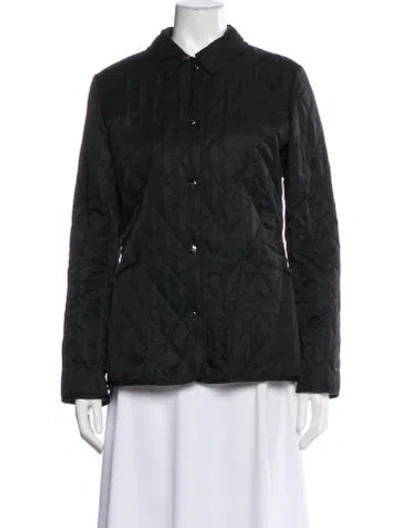 Pre-owned Burberry Wool Utility Jacket In Black