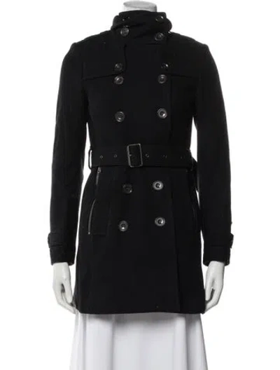 Pre-owned Burberry Wool Utility Jacket In Blue