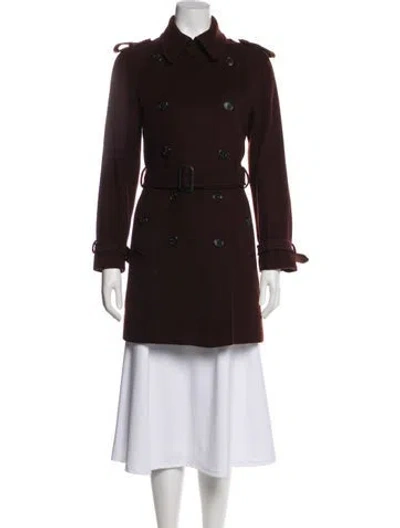 Pre-owned Burberry Wool Utility Jacket In Brown