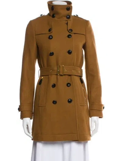 Pre-owned Burberry Wool Utility Jacket In Brown