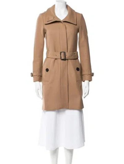 Pre-owned Burberry Wool Utility Jacket In Brown