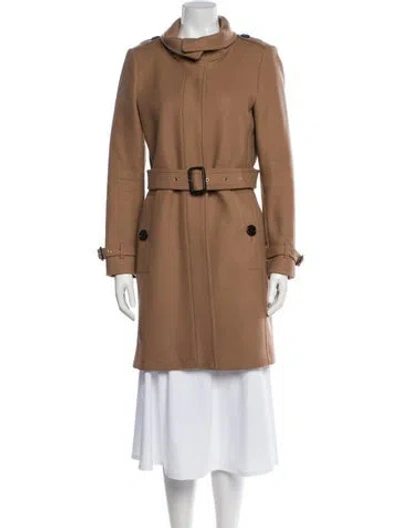 Pre-owned Burberry Wool Utility Jacket In Neutral