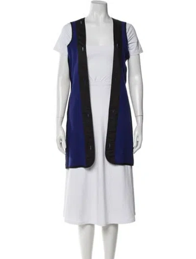 Pre-owned Burberry Wool Vest In Blue