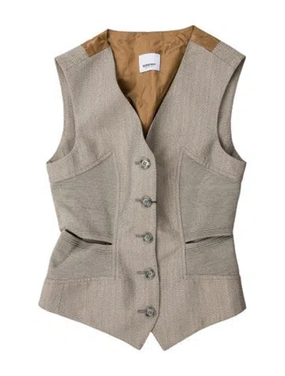 Pre-owned Burberry Wool Vest In Gray