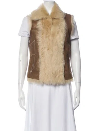 Pre-owned Burberry Wool Vest In Neutral