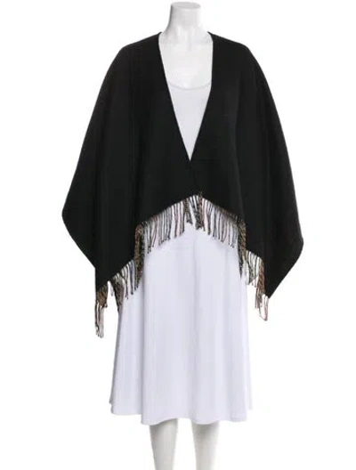 Pre-owned Burberry Wool V-neck Sweater In Black