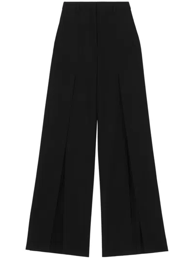 BURBERRY WOOL WIDE-LEG TROUSERS