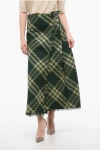 Burberry Maxi Kilt With Check Pattern