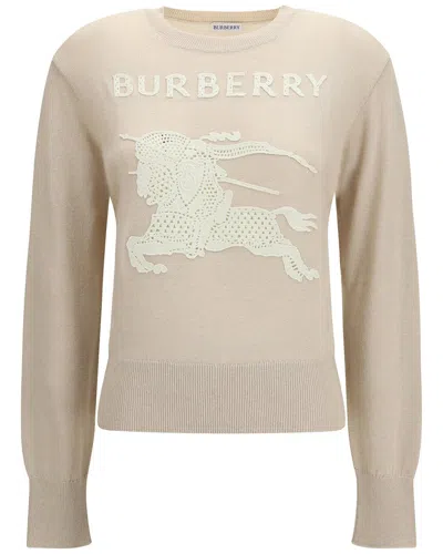 Burberry Wool-blend Sweater In Neutral