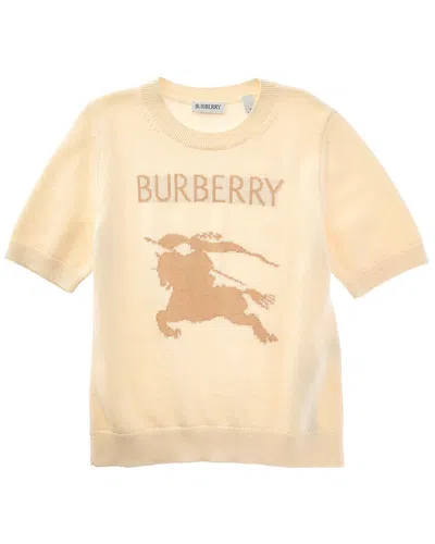 Burberry Wool-blend Sweater In White