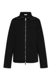 Burberry Wool Blend Zip Sweater In Black