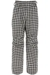BURBERRY WORKWEAR PANTS IN HOUNDSTOOTH