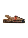 Burberry Woven Raffia Sandals In Neutrals