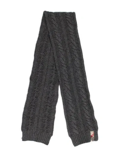 Pre-owned Burberry Kids' Woven Scarf W/ Tags In Grey