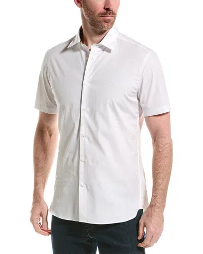 Burberry Woven Shirt In White