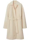 Burberry Wrap Cashmere Coat In 中性色