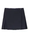 Burberry Wrap Mini Skirt In Blue