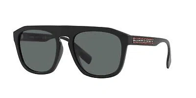 Pre-owned Burberry Wren Be 4396u Matte Black/grey 57/20/145 Men Sunglasses In Gray