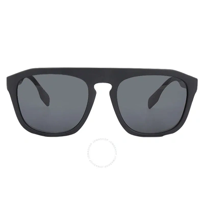 Burberry Wren Dark Grey Browline Men's Sunglasses Be4396u 346487 57 In Black / Dark / Grey