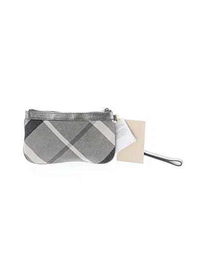 Pre-owned Burberry Wristlet In Gray