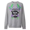 Burberry X Minecraft Falconer Monogram Motif Print Cotton Sweatshirt