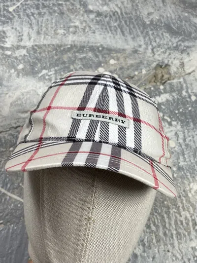 Pre-owned Burberry X Vintage Burberry Vintage Checkered Cap