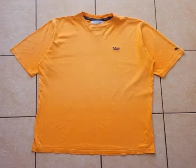 Pre-owned Burberry X Vintage Burberrys Logo T-shirt In Orange