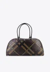 Burberry Men Bowling Highlands Extra Large Leather Bag In Brown
