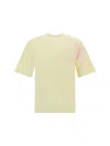 Burberry Yellow Cotton T-shirt In Yellow
