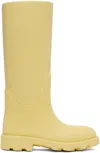 Burberry 33mm Lf Marsh Rubber Rainboots In Yellow