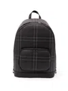 Burberry Black Leather Zip Backpack In Black