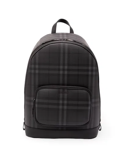 Burberry Zip Backpack In Black