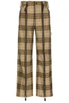 Burberry Zip Cargo Pants In Camp Ip Check