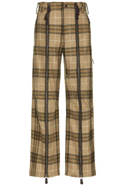 Burberry Zip Cargo Pants In Camp Ip Check