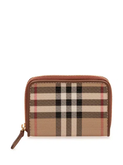 Burberry Zip Coin Purse Wallet In Multi