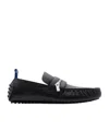 Burberry Slip-ons With Metal Hardware Detail In Black