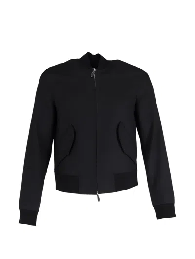 Pre-owned Burberry Zip-fastening Bomber Jacket In Black