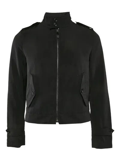 Pre-owned Burberry Zip-up Jacket In Black