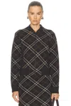 Burberry Zip Up Jacket In Black