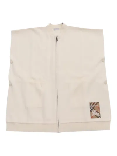 Burberry Kids' Zip-up Sleeveless Gilet In Neutral