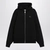 Burberry Black Sweatshirt With Ekd Embroidery On The Front And Logo Print On The Rear In Cotton Man In Black
