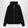 Burberry Black Sweatshirt With Ekd Embroidery On The Front And Logo Print On The Rear In Cotton Man In Black