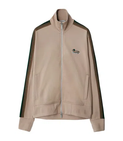 Burberry Zip-up Sweatshirt In Beige