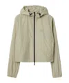 Burberry Nylon Jacket In Moss Color