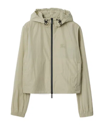 BURBERRY BURBERRY EKD PRINTED HOODED ZIP-UP JACKET