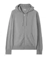 Burberry Cashmere-blend Hoodie Sweatshirt In Gray
