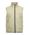 Burberry Zippered Vest In Nude
