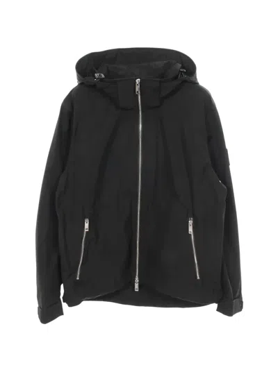 Pre-owned Burberry Zip-up Hooded Jacket In Black